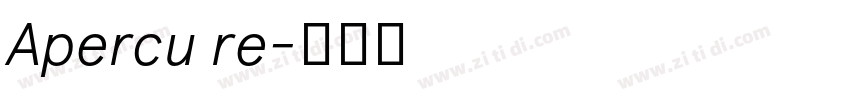 Apercu re字体转换